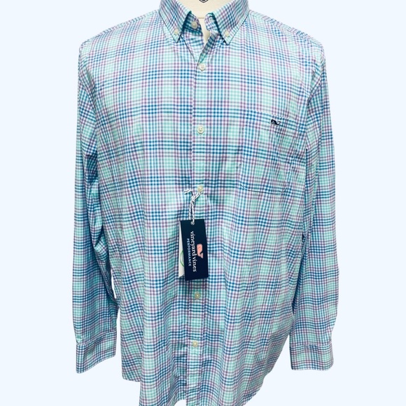 Vineyard Vines Performance Slim Fit Tucker shirt NEW WITH TAGS
